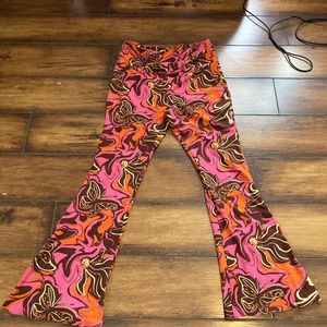 No Boundaries Funky Patter Flare Leggings